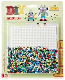 Kit perles à repasser MIDI grand modèle robot - Hama