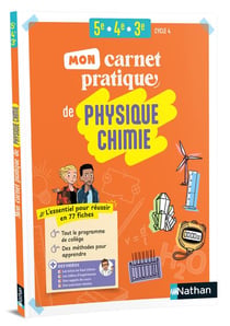 Mon carnet pratique de Physique-Chimie - 5e/4e/3e (édition 2026)