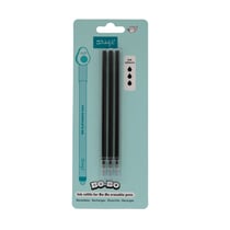 Lot de 3 recharges pour stylo effaçable Mr Wonderful - Bo-Bo - Noir