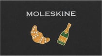 Lot de 2 pins Moleskine - Croissant et champagne