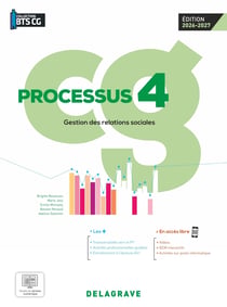 Processus 4 - Gestion des relations sociales : BTS Comptabilité Gestion (CG) - Pochette élève (édition 2026)