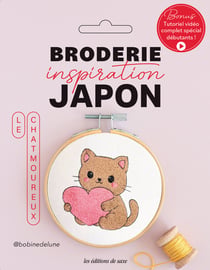 Broderie inspiration JAPON : Le Chatmoureux