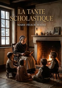 La Tante Scholastique : Une histoire touchante de Marie Félicie Testas, où la tante Scholastique révèle des récits captivants lors d'un séjour forcé à la ferme.
