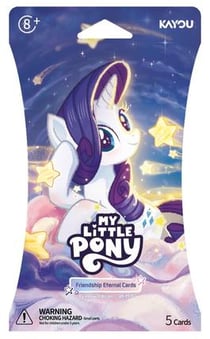 Booster de 5 cartes à collectionner Kayou - My Little Pony (Mon Petit Poney) – Friendship Eternal Cards – Rainbow Edition
