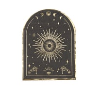 Lot de 16 serviettes Artyfêtes - Halloween Cosmic Spirit - Noir et or - 32 x 23,7 cm - 3 plis