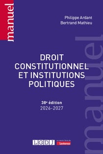 Droit constitutionnel et institutions politiques (édition 2026/2027)