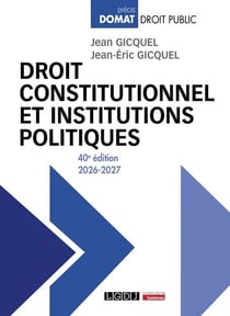 Droit constitutionnel et institutions politiques (édition 2026/2027)