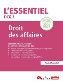 Dcg 2 - droit des affaires