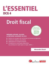 DCG 4 : Droit fiscal (édition 2026/2027)