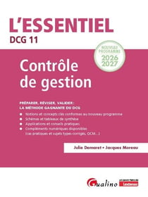 DCG 11 : Contrôle de gestion (édition 2026/2027)
