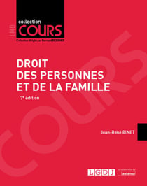 Droit des personnes et de la famille (7e édition)