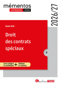 Droit des contrats speciaux - cours integral et synthetique + tableaux et schemas