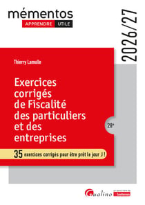 Exercices corrigés de fiscalité des particuliers et des entreprises : 35 exercices corrigés pour être prêt le jour J