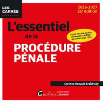 L'essentiel de la procedure penale