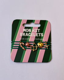 Kit bracelet tradi rayures - Collection Noël 2026