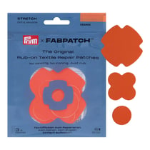 Lot de 3 patchs de réparation Rub on Patch Fabpatch Prym - Stretch orange
