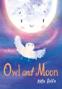 Owl and moon