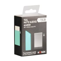 Lot de 100 protège-cartes Konix - Teal matte