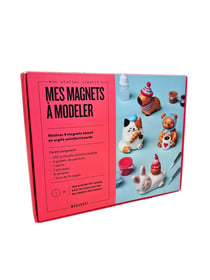 Kit Mon atelier argile autodurcissante : 4 magnets kawai à modeler