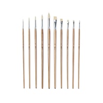 Lot de 10 pinceaux - Peinture à huile - Monali