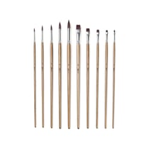 Lot de 10 pinceaux - Peinture acrylique heavy body - Monali
