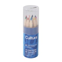 Lot de 12 crayons de couleur - Cultura