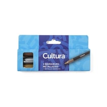 Lot de 3 marqueurs métalliques - Cultura