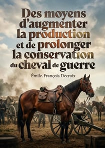 Des moyens d'augmenter la production et de prolonger la conservation du cheval de guerre : Des stratégies d'élevage équin et de soins vétérinaires pour l'armée, explorant l'amélioration de la production de chevaux de guerre et leur conservation
