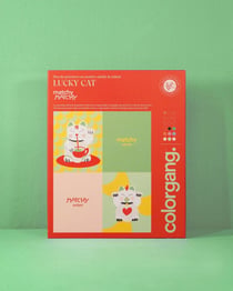 Lot de 2 peintures par numéro Color Gang - Lucky cat adulte / enfant