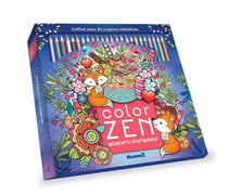 Color Zen - Moments gourmands - Coffret avec 20 crayons métallisés