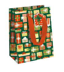 Sac d'emballage cadeau Clairefontaine - Sweet Xmas - Taille moyenne - 21,5 x 10,2 x 25,3 cm