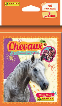 Chevaux 2026 Stickers - Blister de 8 pochettes Panini