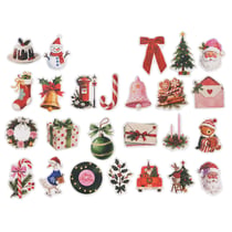 Lot de 25 autocollants Noël - Modèles assortis - Créalia