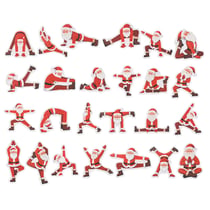 Lot de 25 autocollants Père Noël - Modèles assortis - Créalia