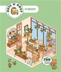 Cute 'n' cozy sticker therapy: flower shops over 500 reusable stickers! /anglais