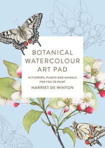 Botanical watercolour art pad