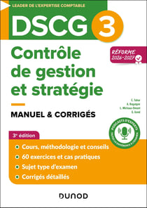 DSCG 3 : Contrôle de gestion et stratégie - Manuel & corrigés (édition 2026/2027)