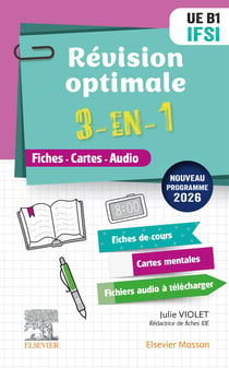 Révision optimale 3-en-1 IFSI - UE B1 : Fiches-Cartes-Audio (édition 2026)