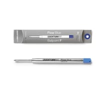 lot de 2 recharges pour stylo-bille Leuchtturm1917 - Drehgriffel Nr. 1 - Pointe fine - Encre bleu