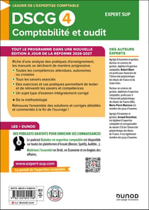 DSCG 4 - Comptabilité et audit - Manuel - Réforme 2026-2027