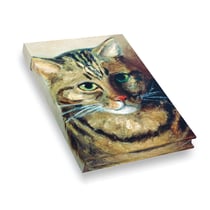 Carnet Hazan effet soie. Chats dans la peinture
