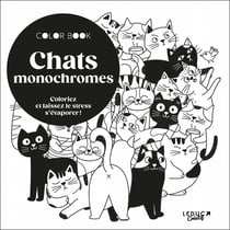 Chats monochromes : Coloriez et laissez le stress s'évaporer !