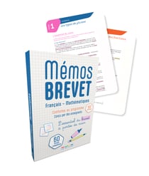 Mémos Brevet Français - Maths : L'essentiel du Brevet à portée de mains !
