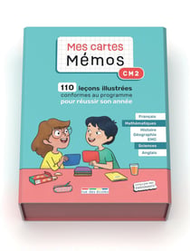 Boîte - Mes cartes mémo CM2 : 110 cartes illustrées pour réviser tout le programme