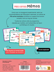 Boîte - Mes cartes mémo CM2 : 110 cartes illustrées pour réviser tout le programme