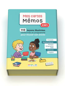 Boîte - Mes cartes mémo CM1 : 110 cartes illustrées pour réviser tout le programme