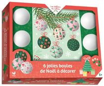 6 boules de Noël à décorer