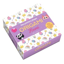 Origami - kawai - mes premiers pliages (coffret) - avec 75 feuilles, un livre de pas-a-pas et une pl