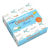 Origami - avions - mes premiers pliages (coffret) - avec 75 feuilles, un livre de pas-a-pas et une p