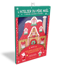 L'atelier du Père Noël à déplier, colorier et décorer !